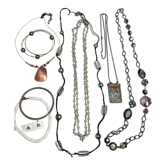 BOHO Mixed Jewelry Set With Necklaces Bracelets & Earrings - Picture 1 of 9